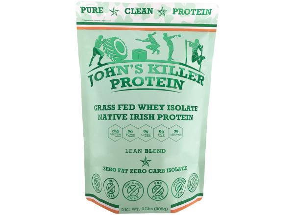 Johns killer protein irish grass fed whey protein isolate unsweetened unflavored protein powder