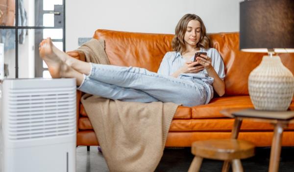 Dehumidifier in a home