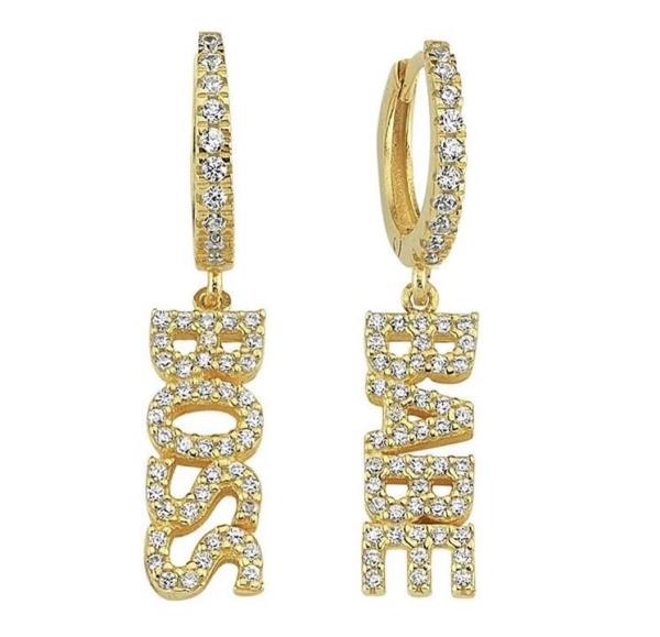 boss babe earrings