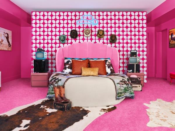 A stay in Ken's room at Barbie's Malibu DreamHouse in Malibu, Calif., will apparently include cowboy-themed decor.